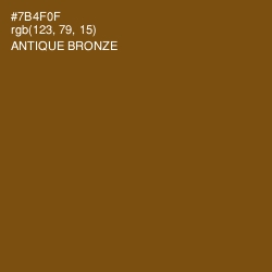 #7B4F0F - Antique Bronze Color Image